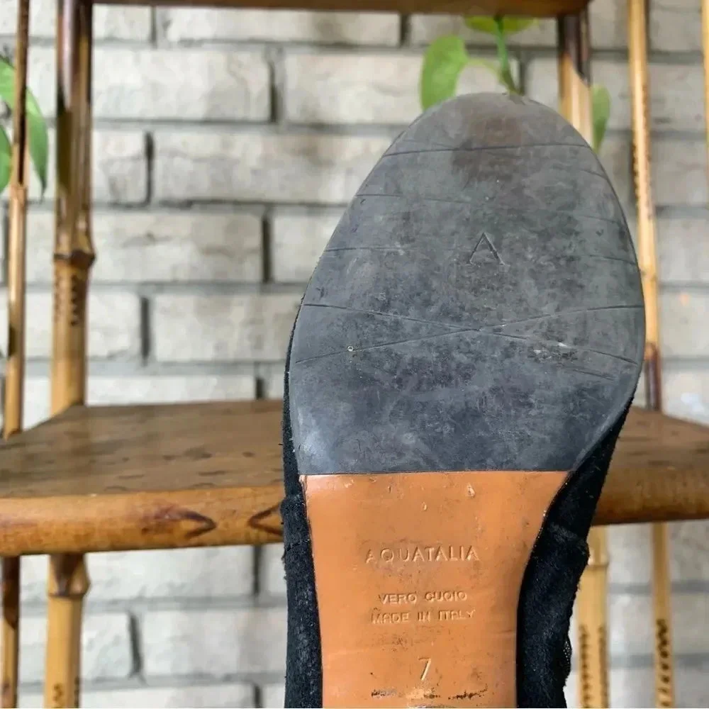 Aquatalia Ankle Boot Black Suede